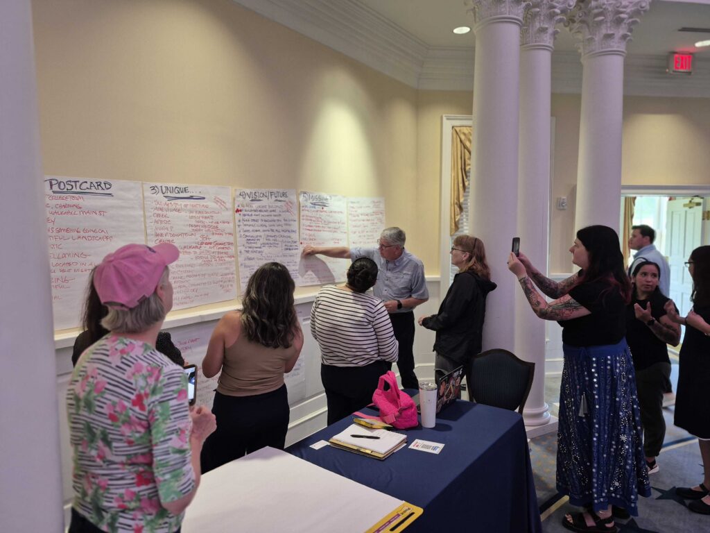 Montevallo, Alabama residents gather in June for "What's Next, Alabama?" — a series of deliberative conversations based on "What's Next, America?"